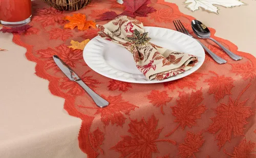Vista 9 de DII Colección de cocina rústica de hojas de otoño, decoración de mesa de Acción de Gracias y otoño, juego de servilletas, 20 x 20, 6 piezas