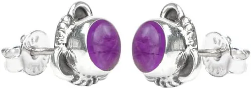 Vista 3 de Gemstone Post Stud Earrings 925 Sterling Silver Gemstone Stud Earrings For Girls Women Jewellery