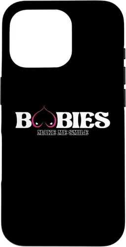 Vista 15 de iPhone 11 Funny Boobies Make Me Smiles Funda de humor para adultos