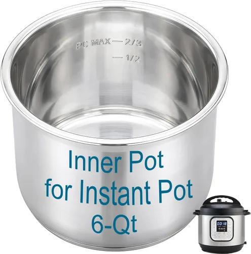 Vista 9 de Stainless Steel Inner Pot for Instant Pot 3-Qt, 304 Insert for Instant Pot