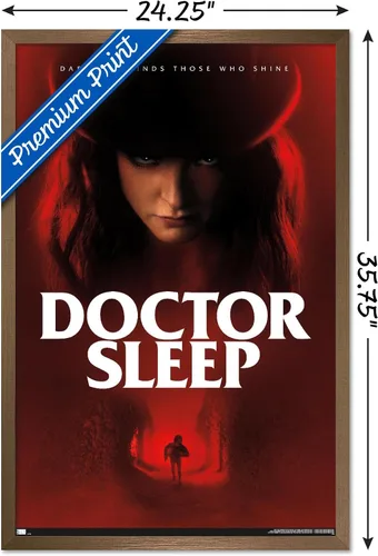 Vista 3 de Trends International Doctor Sleep - Póster de pared con sombrero de una hoja Versión con marco de bronce