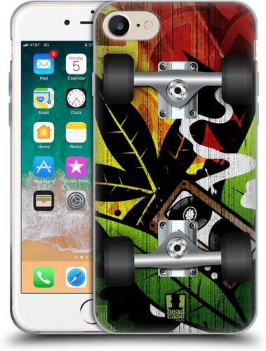 Vista 10 de Head Case Designs Flight Skateboards - Funda de gel suave compatible con Apple iPhone 7/8/SE 2020 y 2022