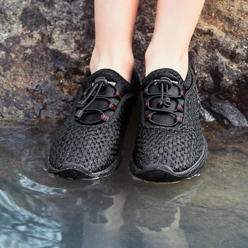 Vista 7 de DOUSSPRT Zapatos de agua para niños y niñas, secado rápido, playa, deportes, natación, piscina, zapatos acuáticos para niños pequeños, niños grandes