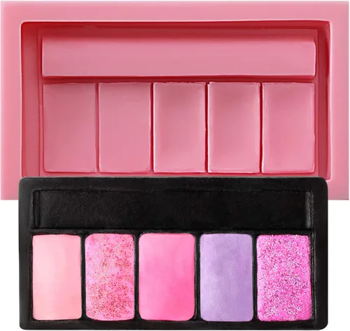 Vista 9 de Herramientas de maquillaje pequeñas de silicona para fondant, juego de pincel, lápiz labial, colorete en polvo, paleta de sombra de ojos 23