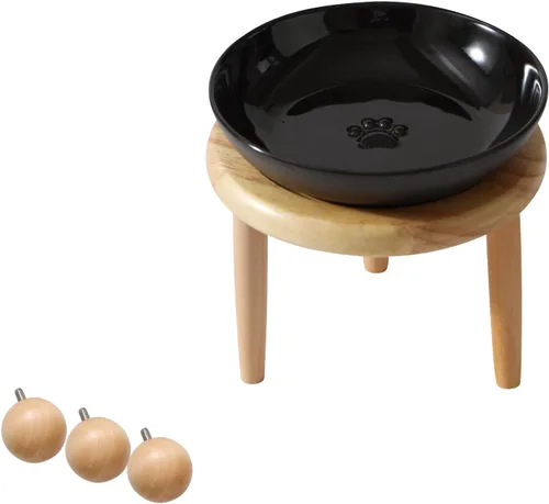 Vista 14 de Havniva Cuencos elevados para gatos, juego de cuencos de comida y agua para Latte Vintage