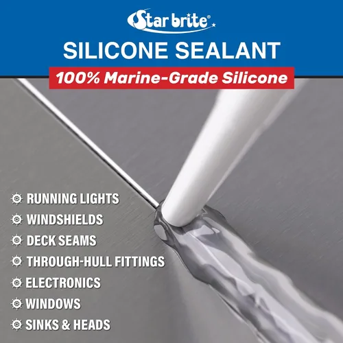 Vista 6 de STAR BRITE Sellador de Silicona Negro 2.8 OZ. (082103)