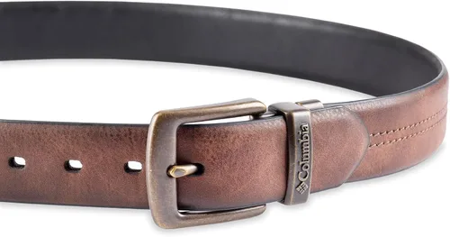 Vista 4 de Columbia Cinturón de mezclilla casual reversible dos en uno para hombre