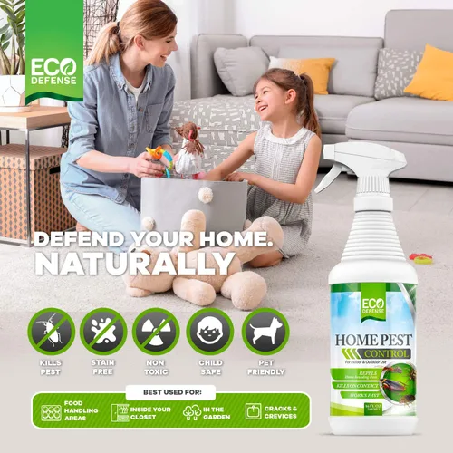 Vista 2 de ECO Defense Vaporizador para control de pestes del hogar orgánico, 16 oz