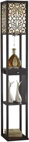 Vista 4 de Artiva USA Etagere Shelf Lámpara de pie con cajón