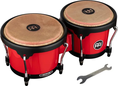 Vista 20 de Meinl Percussion HB100SNT-M bongós de madera natural de 6 3/4 y 8 pulgadas, Negro Bongos de carcasa sintética duradera profesional para adultos