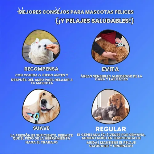 Vista 7 de Cepillo DarkPets para gatos y perros para animales pequeños, medianos y grandes, con pelo corto a largo Reduce drásticamente el desprendimiento