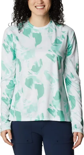 Vista 35 de Columbia womens Super Tidal Tee Long Sleeve Cypress Seamoss