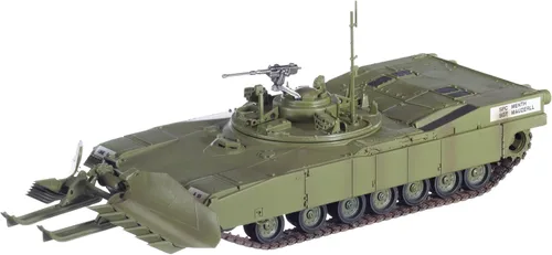 Vista 2 de Easy Model La pantera M1 con el sistema de cuchilla de limpieza de minas muere vehículos terrestres militares fundidos