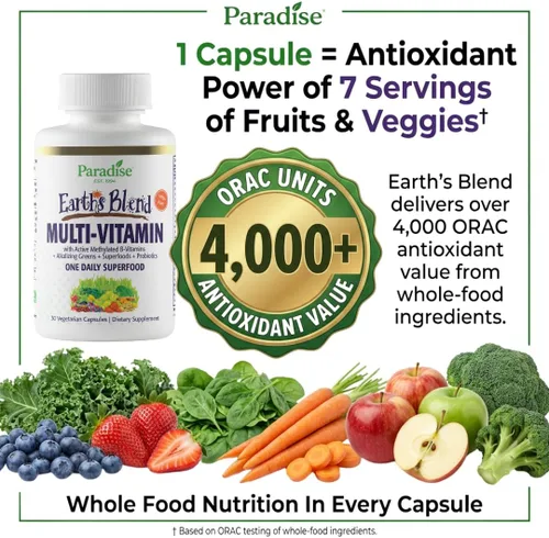 Vista 4 de Paradise Herbs & Essentials - Cápsulas de hierro multivitamínico una vez al