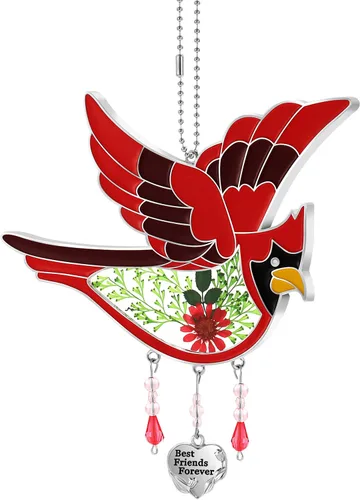 Vista 15 de KY&BOSAM Regalos para la abuela Colibrí de cristal para colgar en la Verde-te amo abuela