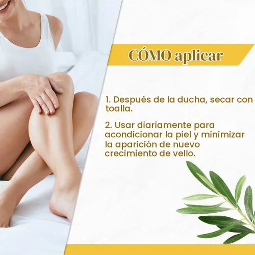 Vista 5 de Loción de crecimiento lento Gigi con aceite de argán, 8 oz Inhibidor del crecimiento