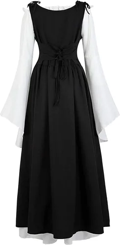 Vista 5 de Disfraz renacentista para mujer, vestido medieval para Ren Fair Halloween Cosplay