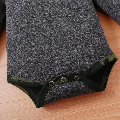 Vista 5 de Tepuce Ropa para bebé niño, conjunto de 2 piezas para otoño e invierno