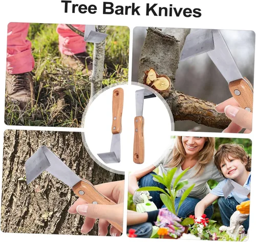 Vista 9 de GANAZONO Herramientas de afeitado de jardinería, 2 piezas manual de grietas, herramienta de deshierbe para grietas, mango de haya, herramienta