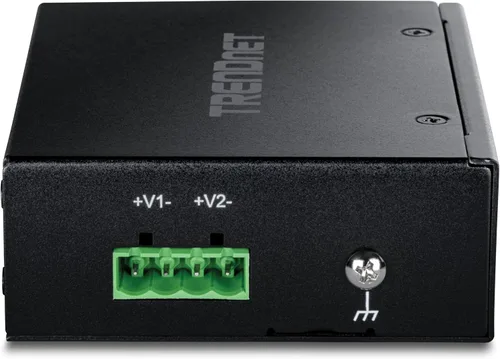 Vista 9 de TRENDnet Interruptor industrial de riel DIN Fast Ethernet de 5 puertos, TI-E50, 5 puertos Fast Ethernet, clasificación IP50, rango de funcionamiento