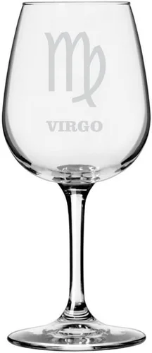 Vista 25 de Símbolo del zodiaco grabado multiusos 12.75oz Copa de vino Géminis
