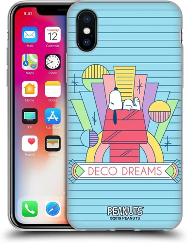 Vista 28 de Head Case Designs Snoopy Deco Dreams - Funda de gel suave con licencia oficial de Peanuts Blue Pattern compatible con Apple iPhone 7 Plus/iPhone 8