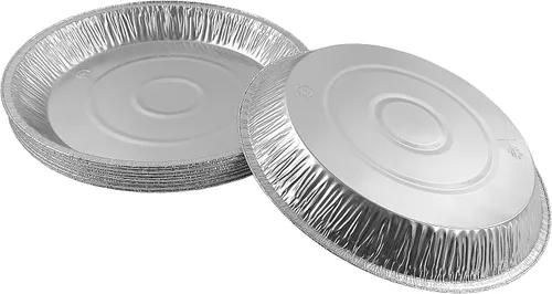 Vista 4 de PACTOGO Platos desechables extra profundos de papel de aluminio de 12 pulgadas (paquete de 12)