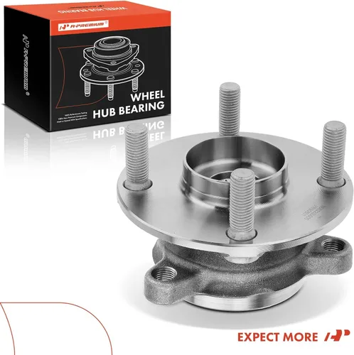 Vista 9 de A-Premium Cojinete de rueda trasera y conjunto de cubo con 4 lengüetas compatible con Mazda MX5 Miata 2016-2022, solo RWD