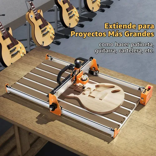 Vista 3 de Kit de extensión de eje Y FoxAlien 4080 para Masuter Pro, con área de trabajo extendida de máquina de enrutador CNC de tablero de desperdicio