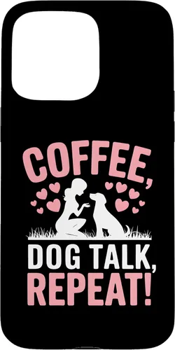 Vista 31 de Coffee Dog Talk Repeat Dog Mom Puppy Love Case for iPhone 17