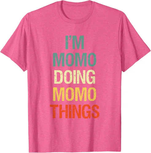 Vista 37 de I'M Momo Doing Momo Things - Camiseta de regalo con nombre personalizado, Negro, S