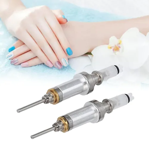 Vista 7 de Juego de 2 husillos de taladro de uñas, mango profesional para pulir uñas con rodamiento de máquina, kit de taladro electrónico