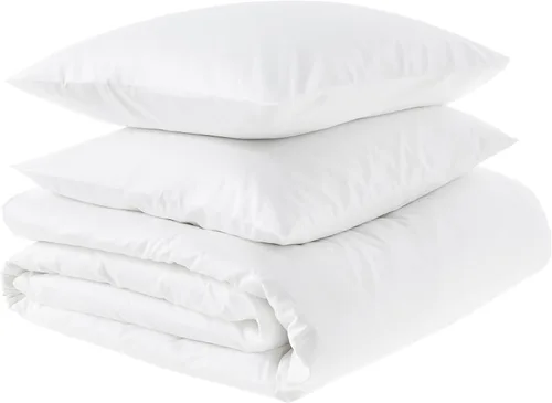 Vista 32 de Amazon Aware Juego de fundas de almohada 100% algodón orgánico de 300 hilos, color rubor, estándar, paquete de 2, 32 x 20 pulgadas
