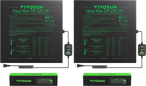 Vista 11 de VIVOSUN Alfombrilla térmica de plántulas de 10 x 20.75 pulgadas