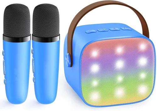Vista 11 de YLL Máquina de karaoke para niños y adultos, regalos de cumpleaños para Negro