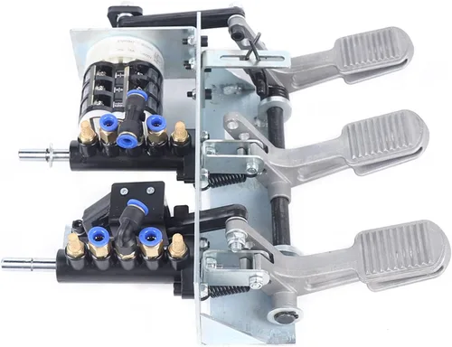 Vista 3 de Máquina cambiadora de neumáticos, válvula de control de aire para automóvil, válvula de pedal de pie, válvula neumática de aire de 3 pedales + pieza