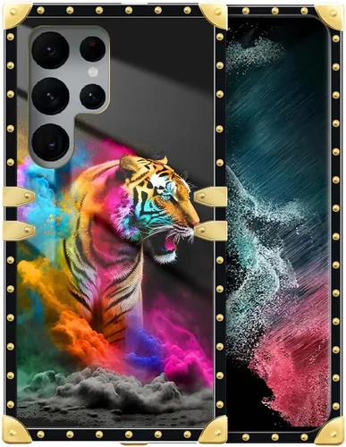 Vista 20 de Funda compatible con Samsung Galaxy S22 Ultra, funda protectora de TPU suave a prueba de golpes de 4 libélulas en la flor para Samsung Galaxy S22