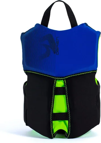 Vista 4 de O'Brien Chaleco salvavidas CGA con espalda en V Flex para niños, color azul