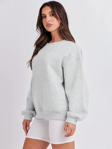 Vista 6 de ANRABESS Sudaderas con capucha para mujer, cuello redondo, suéteres de forro polar de gran tamaño, lindos tops Y2K para adolescentes y niñas, ropa