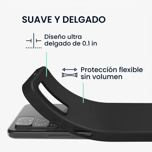 Vista 2 de kwmobile - Funda compatible con Xiaomi Redmi Note 11 Pro/Note 11 Pro (5G) / Note 12 Pro (4G), funda protectora de silicona TPU suave y delgada