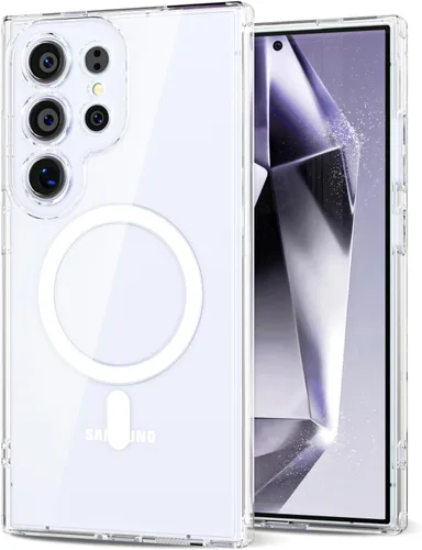 Vista 78 de Svanove Funda magnética de silicona para Samsung Galaxy S22, compatible con Magsafe, bonita funda para mujer, goma de gelatina brillante delgada