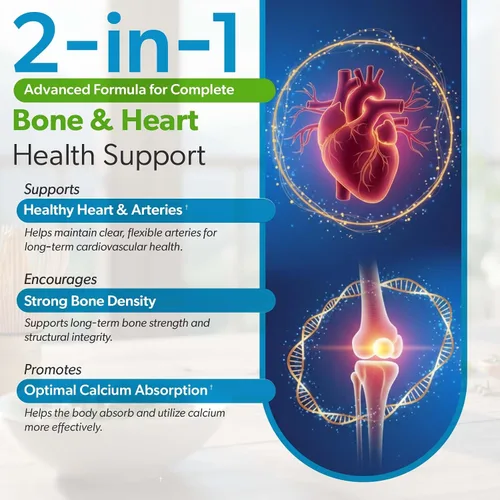 Vista 3 de Suplemento de vitamina D3 K2 de 5000 UI (MK-7 90 mcg) – 120 cápsulas vegetales – Suplemento de vitamina K2 D3 para apoyo óseo, corazón e