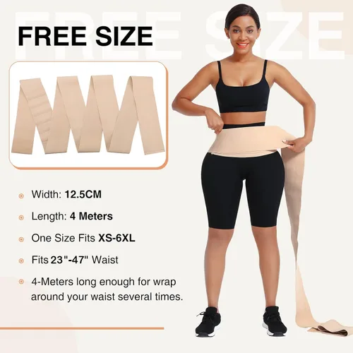 Vista 2 de FeelinGirl Waist Trainer Wrap for Women Tummy Control Waist Shaper with Loop