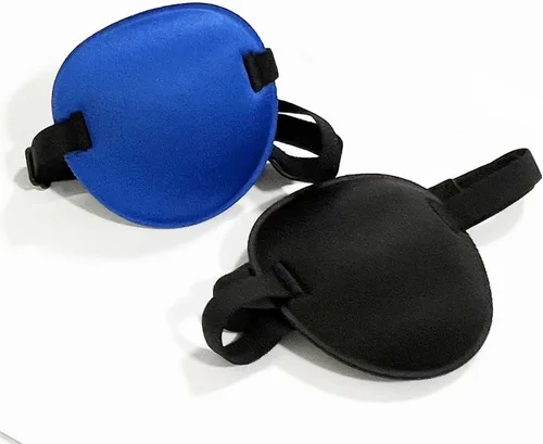 Vista 8 de 2 parches oculares, parches oculares médicos para adultos, parche ocular ajustable 3D, parches oculares suaves para ambliopía u ojo vago, válidos