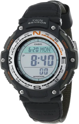 Vista 6 de Casio SGW100 Series Digital Watch & Compass 200M WR 100 SEC Stopwatch Twin Sensor for Direction & Temperature Low Temp Resistant World