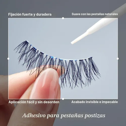 Vista 7 de KISS Pestaña adhesiva en tira, transparente, 0.21 oz, paquete de de 1, Transparente