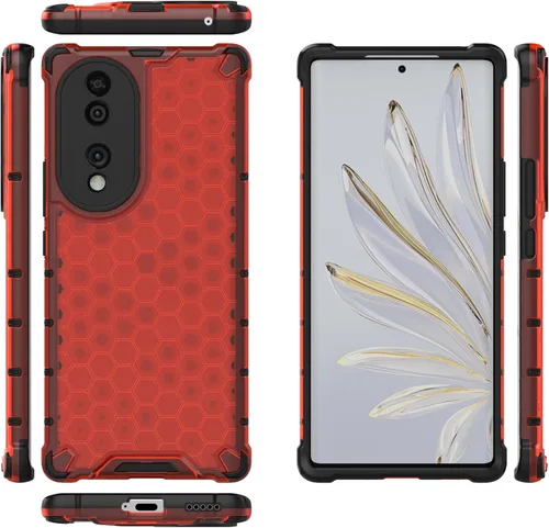 Vista 148 de Pzwoxukhov Funda compatible con Huawei Nova 3i, compatible con Huawei P Smart+ 2018 Honeycomb Anti-Drop Shock-Absorbing Case Negro