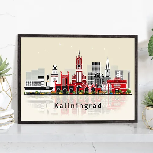 Vista 14 de Pera Print ADANA - Póster de Adana Turquía, ilustración de horizonte urbano de ciudad, póster moderno de pavo, impresión de paisaje urbano y punto