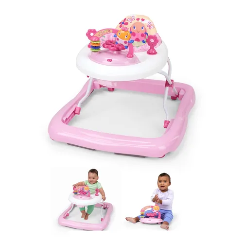 Vista 8 de [Usado] Bright Starts - Caminante Giggling Safari con estructura de plegado fácil para almacenamiento, para bebés a partir de 6 meses