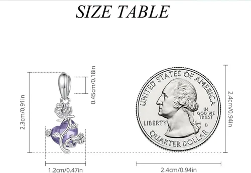 Vista 12 de Abalorios de plata de ley para pulseras, collares, familia para siempre, circonita cúbica, regalo de joyería para mujeres